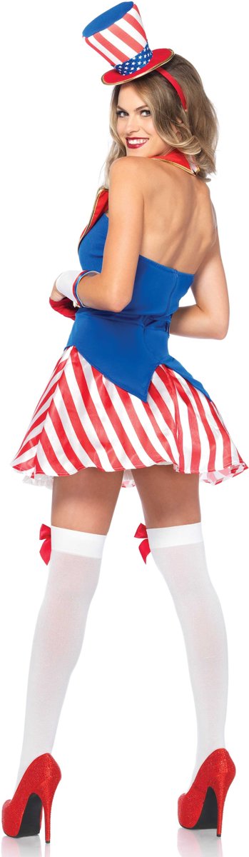 Landen Thema Kostuum | Amerikaans Schatje | Vrouw | Medium / Large | Carnaval kostuum | Verkleedkleding